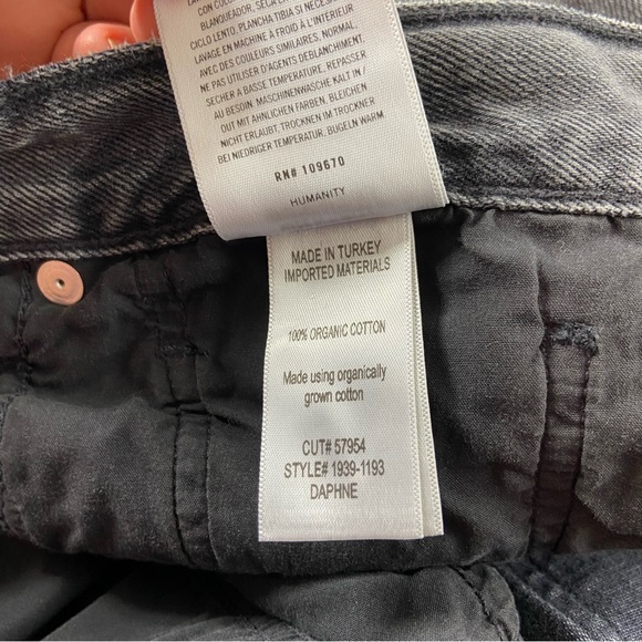 New NWT Citizens Of Humanity Grey Daphne Crop High Rise Free Fall Jeans Women’s - Picture 15 of 15